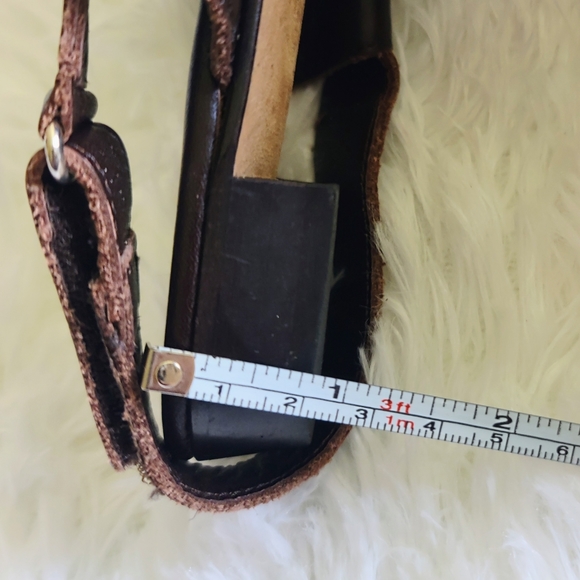 Vintage Talbot's Brown Leather Thong Sandals Size 9 N - Picture 4 of 9